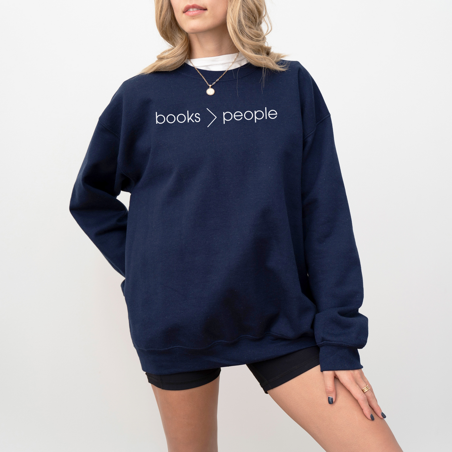 Books Are Greater Than People Sweatshirt